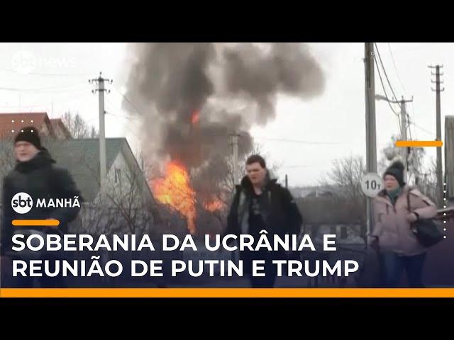 União Europeia reforça apoio à Ucrânia antes de encontro entre Putin e Trump | #SBTManhã