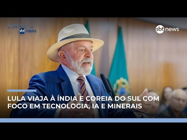 Lula viaja à Índia e Coreia do Sul com foco em tecnologia, IA e minerais | #JornaldoSBTNews
