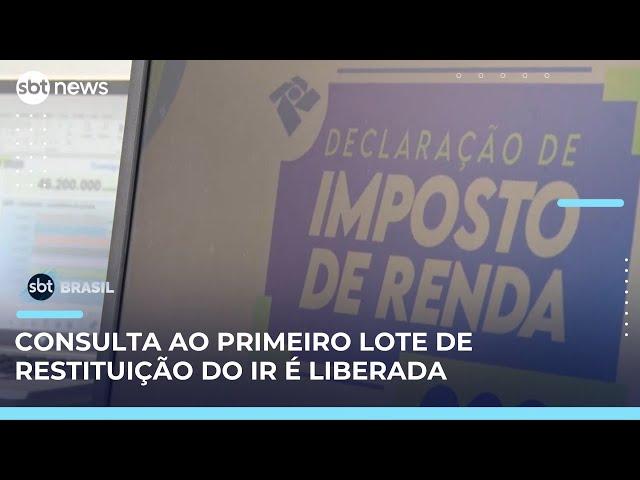 Receita libera consulta ao primeiro lote de restituição do IR 2025 | SBT Brasil (23/05/25)