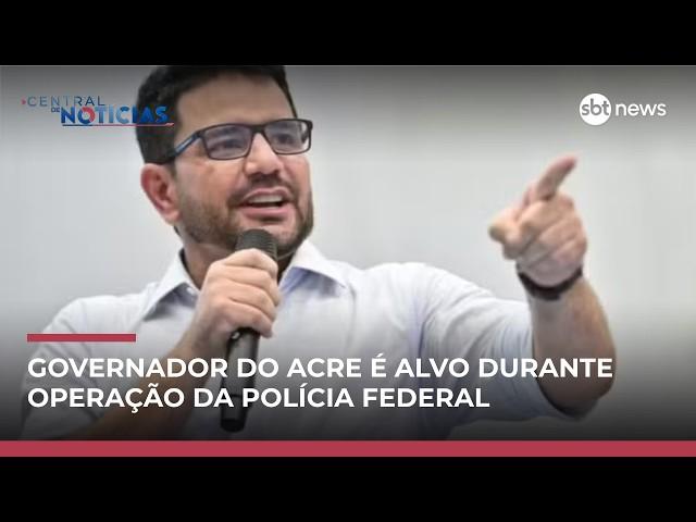 Governador Gladson Camelí é alvo de mandado de busca em operação da PF