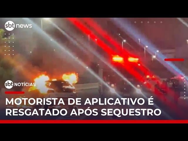 SP: Motorista de aplicativo é resgatado após sequestro | #SBTNoticias