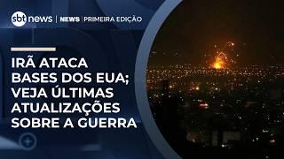 Irã lança mísseis e prende 500 pessoas: últimas notícias sobre a guerra | #NewsPrimeiraEdição