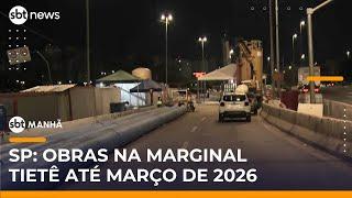 Sabesp adia conclusão de obra na Marginal Tietê para março de 2026 | #SBTManhã