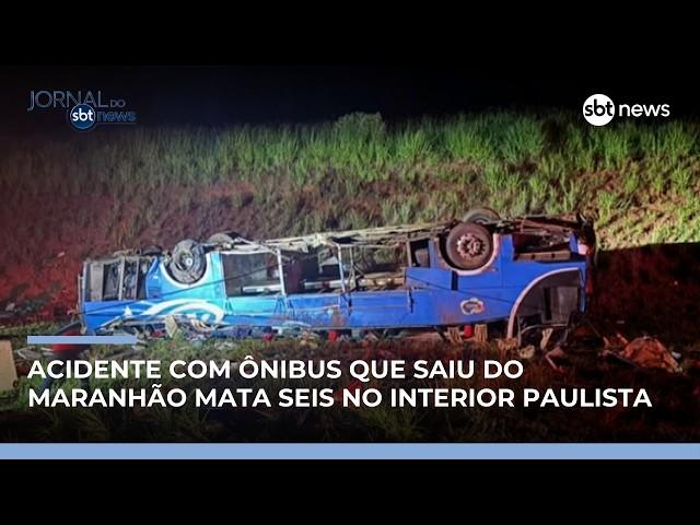 Ônibus tomba em SP, deixa seis mortos e dezenas de feridos | #JornaldoSBTNews