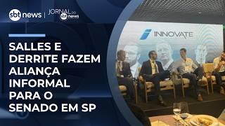 Salles e Derrite fazem aliança informal para o Senado em SP | #JornaldoSBTNews
