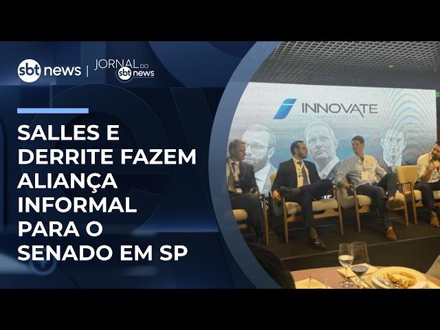 Salles e Derrite fazem aliança informal para o Senado em SP | #JornaldoSBTNews