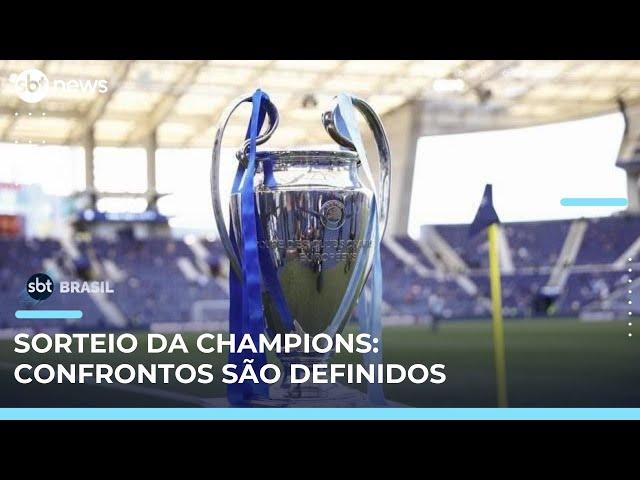 Jogos da fase de liga da Champions são sorteados; Real Madrid enfrentará campeões | #SBTBrasil 