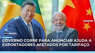 Governo deve anunciar plano para apoiar exportadores afetados pelo tarifaço dos EUA | #SBTBrasil