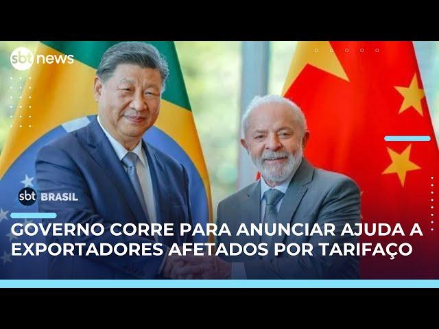 Governo deve anunciar plano para apoiar exportadores afetados pelo tarifaço dos EUA | #SBTBrasil