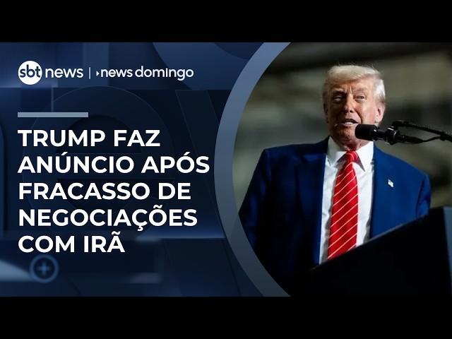 Trump anuncia bloqueio no Estreito de Ormuz após fracasso das negociações com Irã | #NewsDomingo