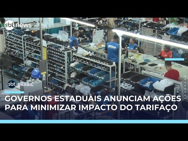 Estados divulgam medidas para minimizar efeitos do tarifaço americano nas exportações | #SBTBrasil