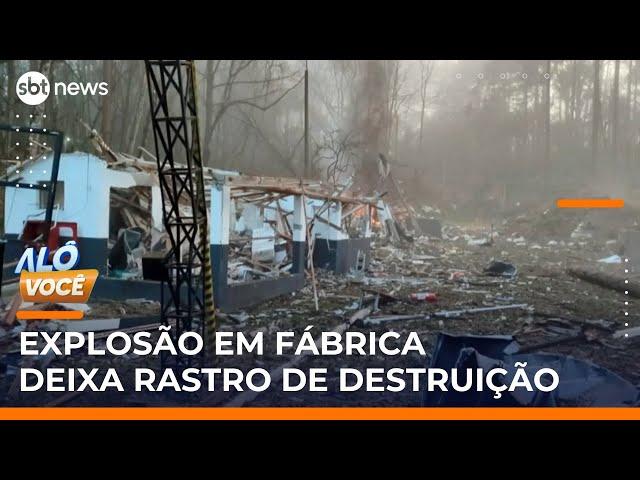 Veja como ficaram arredores de fábrica de fogos após explosão em Quatro Barras (PR) | #AloVoce