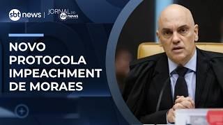 Partido Novo pede impeachment de Moraes e pressão por CPI cresce | #JornaldoSBTNews