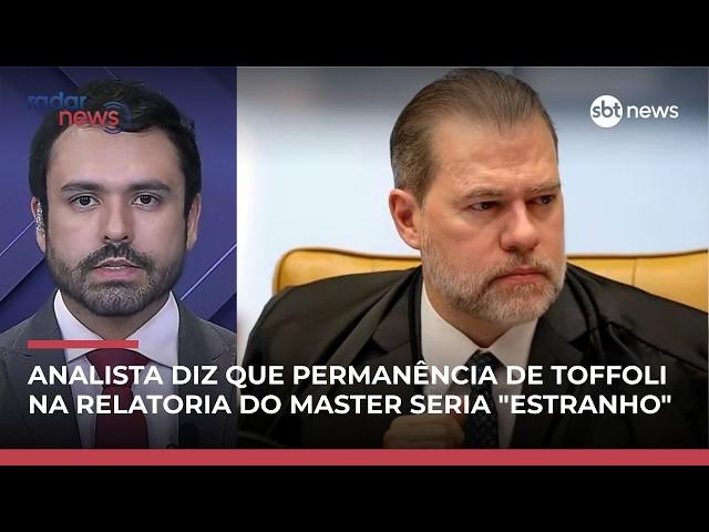 Analista vê dificuldade em desatrelar Toffoli do caso Master | #RadarNews