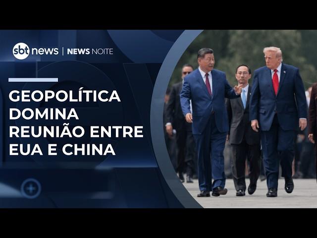 Geopolítica e comércio marcam reunião entre EUA e China | #NewsNoite