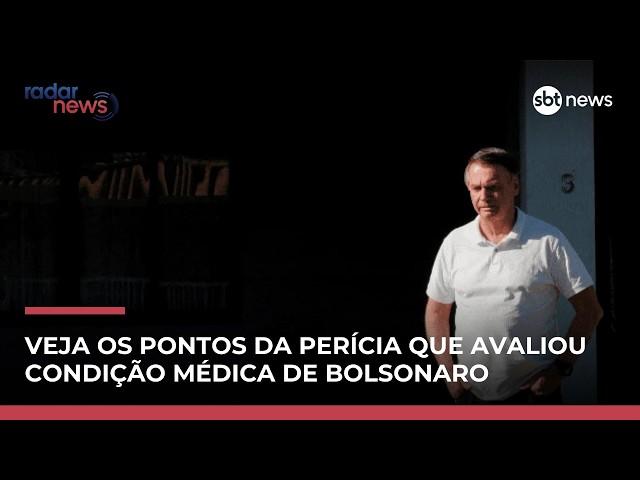 Saúde, estrutura física e acompanhamento clínico: os pontos da perícia de Bolsonaro