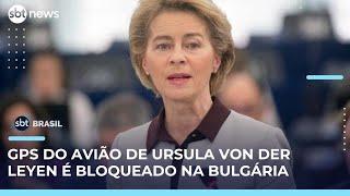 Rússia é suspeita de desativar GPS em voo com a líder da União Europeia | #SBTBrasil 