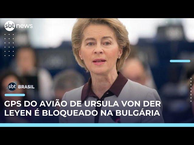 Rússia é suspeita de desativar GPS em voo com a líder da União Europeia | #SBTBrasil 