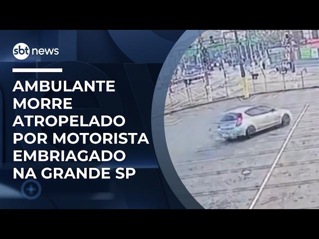 Ambulante morre atropelado por motorista embriagado na Grande SP | #NewsSábado