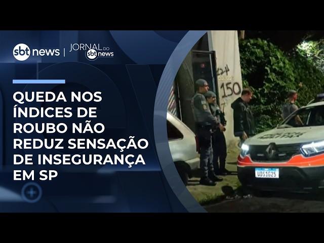 Queda nos índices de roubo não reduz sensação de insegurança em SP | #JornaldoSBTNews