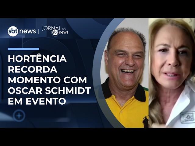 Hortência recorda momento com Oscar Schmidt em evento da NBA | #JornaldoSBTNews