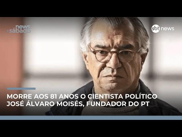 Morre aos 81 anos o cientista político José Álvaro Moisés, fundador do PT | #NewsSábado