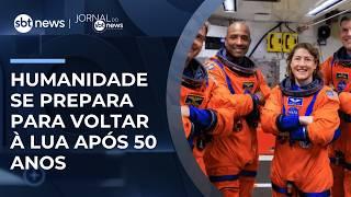 Nova missão marca retorno histórico à superfície lunar | #JornaldoSBTNews