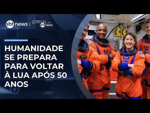 Nova missão marca retorno histórico à superfície lunar | #JornaldoSBTNews