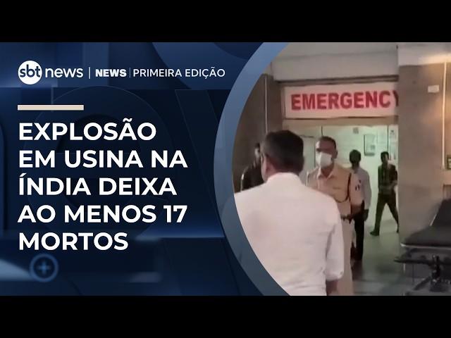 Acidente em usina de energia mata 17 e deixa feridos na Índia | #NewsPrimeiraEdição