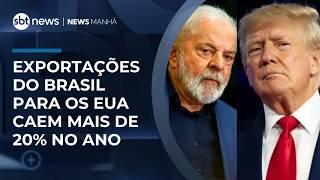 Exportações do Brasil para os Estados Unidos caem mais de 20% no ano | #NewsManhã