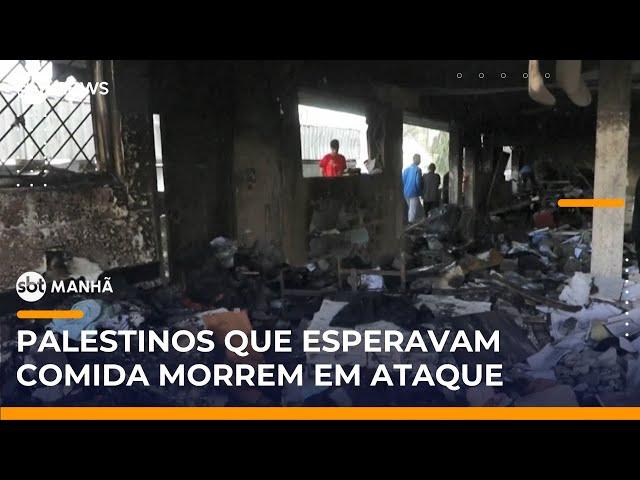 Israel mata quase 100 palestinos após ataques aéreos em Gaza em 24 horas | #SBTManhã