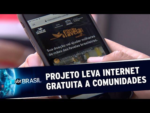 Projeto "Mães da Favela On" leva internet gratuita a 5 mil comunidades | SBT Brasil (24/09/20)