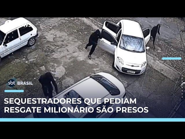 Cinco suspeitos são presos por sequestro com pedido de resgate de R$ 1,5 milhão no RS | #SBTBrasil 
