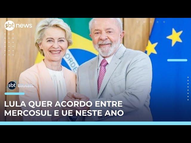 Lula conversa com presidente da Comissão Europeia sobre acordo Mercosul-UE | #SBTBrasil 