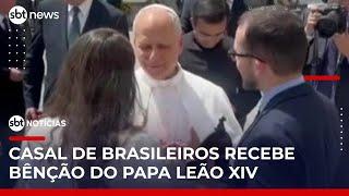 Casal do Rio Grande do Sul recebe bênção especial do Papa no Vaticano | #SBTNotícias (06/06/25)