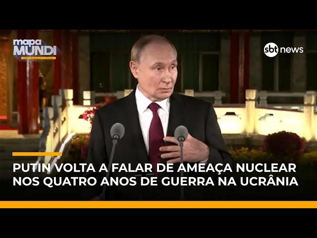 Putin acusa Reino Unido e França de plano nuclear para Ucrânia; jornalista fala em blefe| #MapaMundi