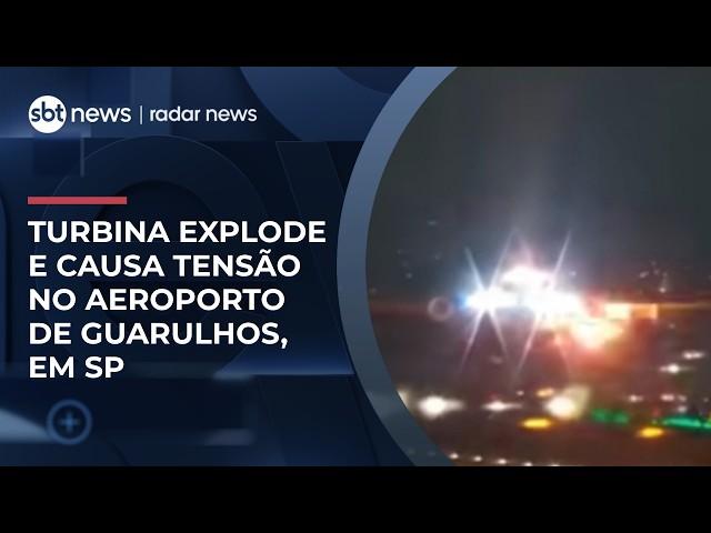 Após explosão em turbina, avião da Delta faz retorno de emergência em Guarulhos | #RadarNews