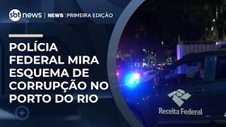 PF faz operação contra corrupção na alfândega do porto do Rio | #NewsPrimeiraEdição