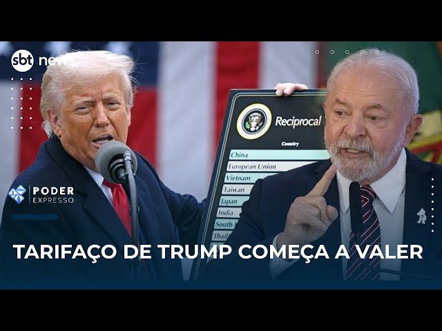 ▶️ Poder Expresso | Com 3,8 mil produtos afetados, tarifaço de Trump ao Brasil passa a valer