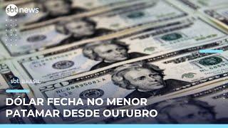 Dólar fecha a R$ 5,48 e alcança menor valor desde outubro de 2024 | #SBTBrasil 