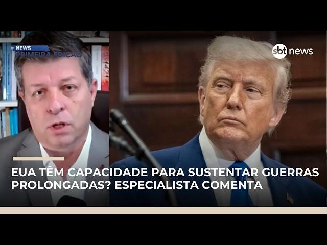 EUA têm capacidade para sustentar guerras prolongadas? Especialista comenta | #NewsPrimeiraEdição