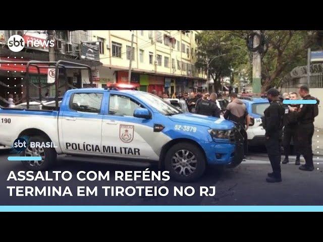 Tiroteio após assalto termina com mortos no Rio; reféns foram mantidos por 3 horas | #SBTBrasil