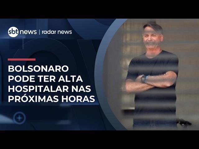 Bolsonaro tem melhora clínica e pode ter alta hospitalar nas próximas horas | #RadarNews