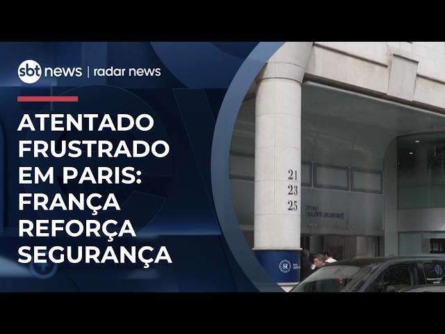 França reforça segurança após atentado a bomba frustrado em Paris | #RadarNews