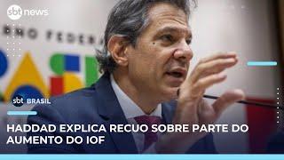 Ministério da Fazenda recua e revoga parte do decreto que ampliou IOF | SBT Brasil (23/05/25)