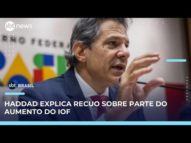 Ministério da Fazenda recua e revoga parte do decreto que ampliou IOF | SBT Brasil (23/05/25)