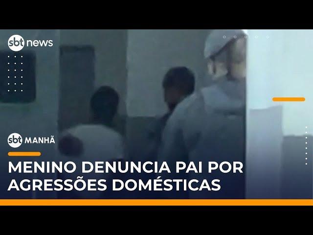 Criança de 5 anos procura polícia e salva mãe de agressões do pai | #SBTManhã