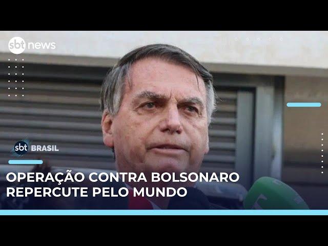 Imprensa internacional repercute operação contra Bolsonaro em meio a disputa com Trump | #SBTBrasil 