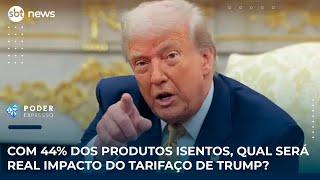Com 44% dos produtos isentos, qual será real impacto do tarifaço de Trump?