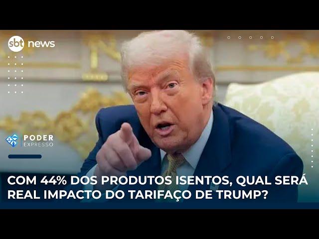 Com 44% dos produtos isentos, qual será real impacto do tarifaço de Trump?